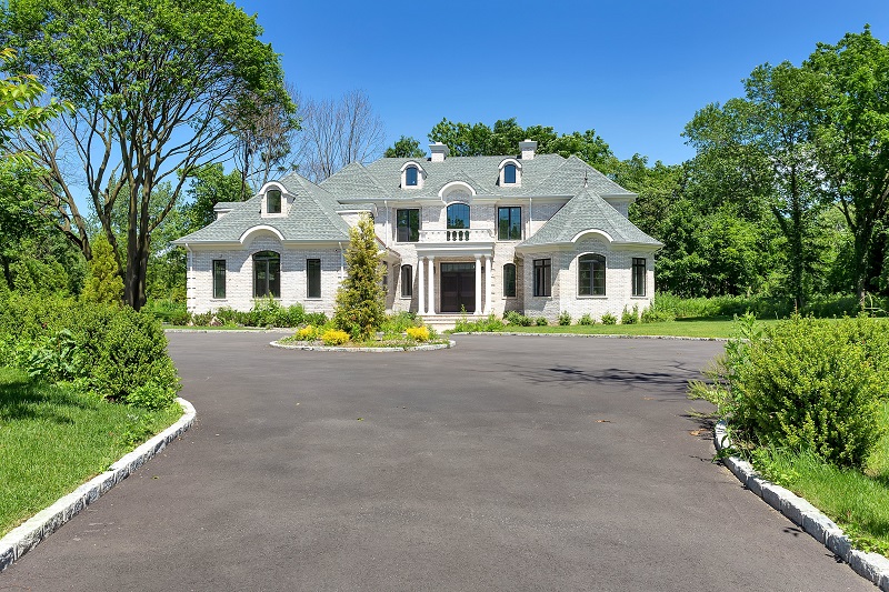 Just Listed!  Majestic New Construction Brick Colonial Set on Over 2 Acres in Old Westbury