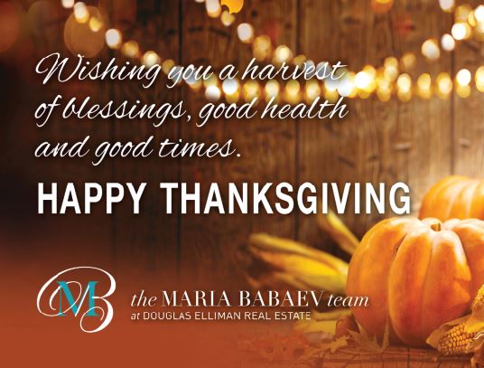Happy Thanksgiving From The Maria Babaev Team!