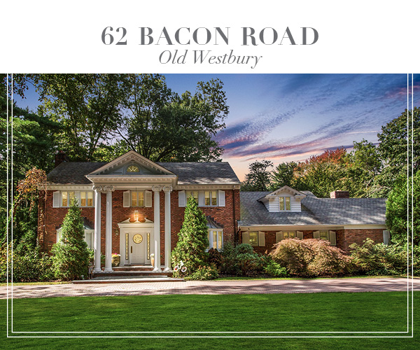 Just Listed!  Stately Brick Georgian Colonial on over 2 lush acres in Old Westbury