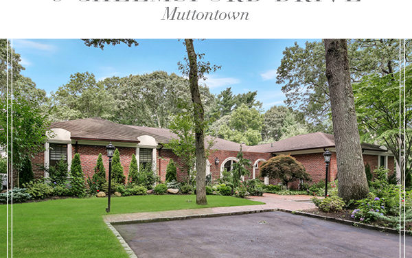 Just Listed!  Updated Mediterranean Style Ranch Ideally Situated on 2 Acres in Muttontown